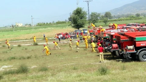 Aydın'da Orman Yangın Tatbikatı