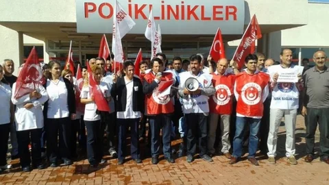 Nevşehir'de Sağlık Çalışanlarından Eylem