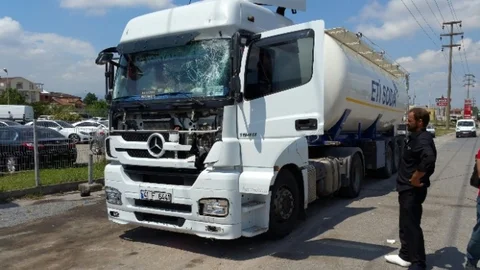 Kocaeli Kartepe'de TIR Şoförüne Saldırı