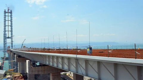 Körfez Geçiş Köprüsü'nde Çalışmalar Hızlandı