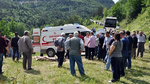 Kastamonu'da Cenaze Dönüşü Kaza