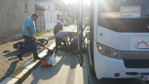 Sakarya'da Motosiklet Kazası