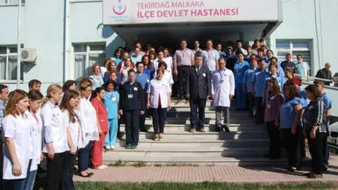 Malkara'da Sağlık Çalışanları Eylemde