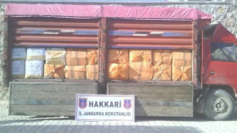 Yüksekova'da Kaçak Çay Operasyonu