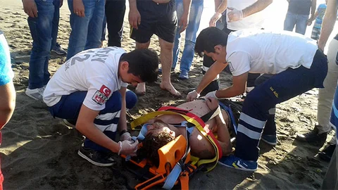 Hatay'da Boğulma Tehlikesi Geçirildi