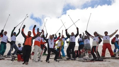 Erzurum'da Haziran Kayak Yarışması