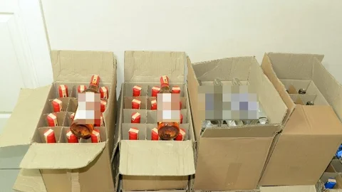 Bursa'da kaçak viski operasyonu