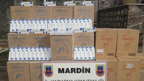 Mardin'de gümrük kaçağı sigara operasyonu