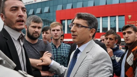 Samsun'da HDP'ye Tepki Gösterildi