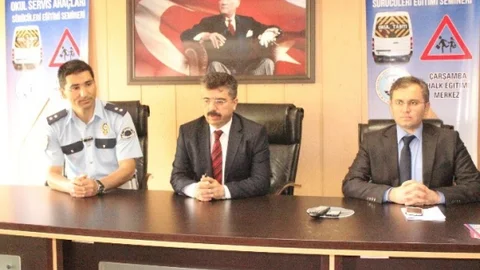 Çarşamba'da Okul Servis Sürücülerine Eğitim Semineri