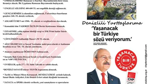 Denizli'de CHP Pamukkale İlçe Başkanı Osman Tabu, AK Parti'nin projelerini kopyaladığını iddia etti.