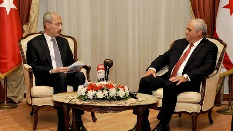 KKTC Başbakanı Özkan Yorgancıoğlu, Ulaştırma Bakanı Feridun Bilgin’i kabul etti.