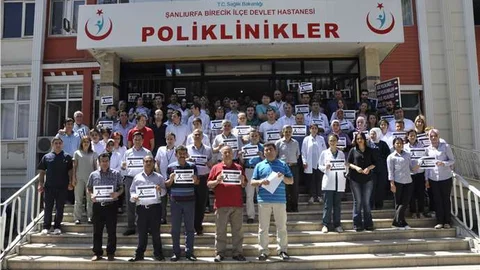 Şanlıurfa'da sağlık çalışanlarına şiddet kınandı
