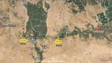 Şanlıurfa'da Tel Abyad'a saldırı başladı