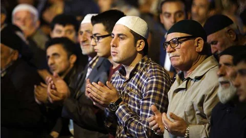 Çorum'da Ulu Camii Berat Kandili'nde doldu taştı