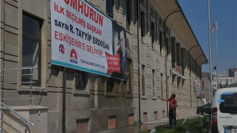 Eskişehir'de Cumhurbaşkanı Erdoğan'ın ziyareti için hazırlık yapıldı