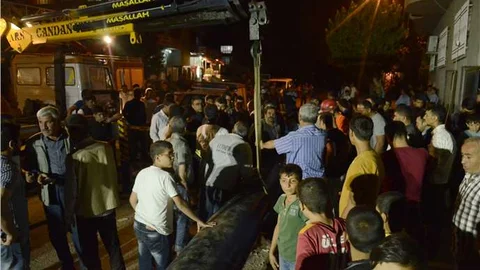 Batman'da doğalgaz borusunda çocuk olduğuna dair ihbar paniğe neden oldu