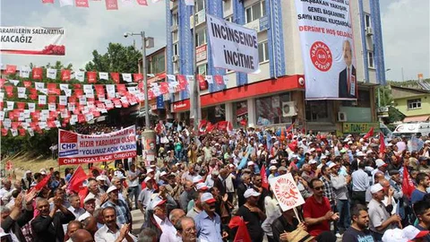 Tunceli'de Kılıçdaroğlu mitinge katıldı