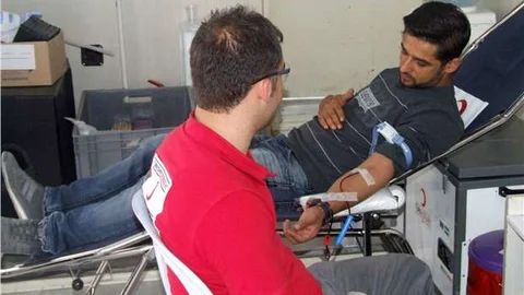 Yerköy'de Kızılay kan bağışı kampanyası düzenledi