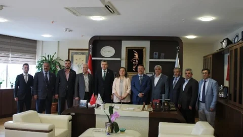 MÜSİAD Düzce'de yeni rektöre hayırlı olsun ziyareti