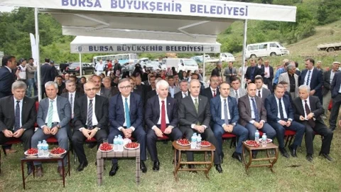 Bursa'da İnegöl'de sulama tesisi inşaatına başlandı
