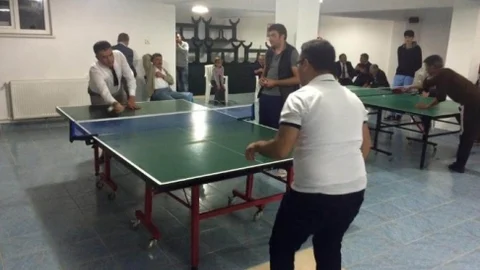 Konya'da Masa Tenisi Turnuvası