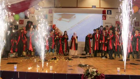 Trabzon'da mezuniyet coşkusu