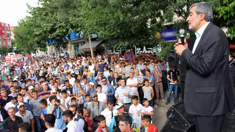 Siirt'te ilginç miting düzenlendi