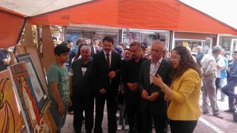 Kırşehir'de sanat dolu bir gün: Resim sergisi açıldı