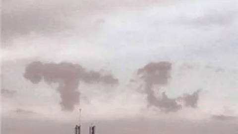 Çorum'da Bulutlarda Görülen Yazı