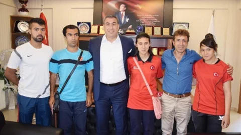 Görme engelli milli atletler Şiran'ı ziyaret etti