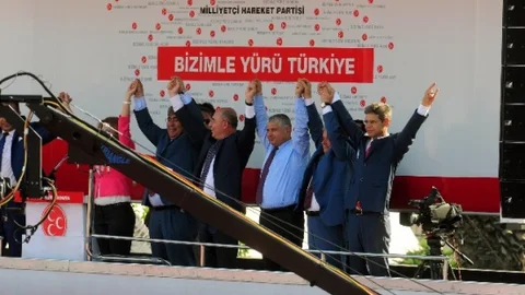MHP Adana mitinginde 100 bini aşkın kişi toplandı
