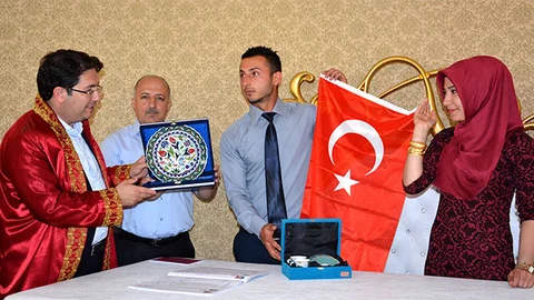 Aksaray'da sel mağduru genç kızın nikahı kıyıldı