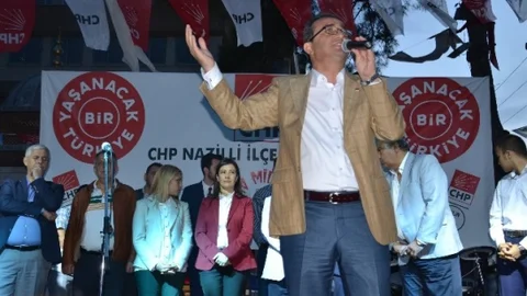 Aydın'da CHP Mitingi
