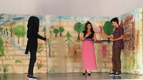 Aksaray'da okul öğrencileri sahne aldı