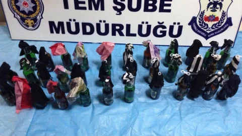 Siirt'te 35 adet molotof kokteyli bulundu