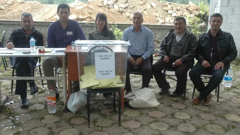 Kocaali'de sandık kuruldu