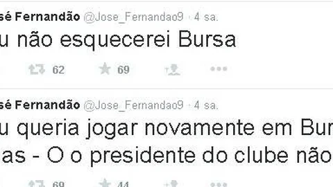 Bursaspor'da Fernandao'dan Şok Açıklama