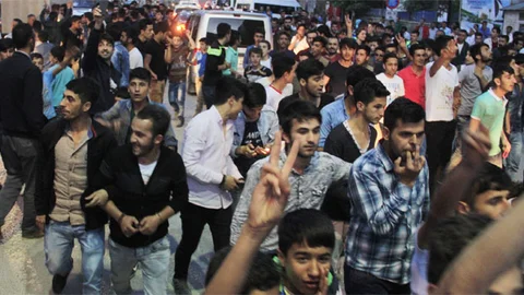 Hakkari'de Sevinç Gösterileri