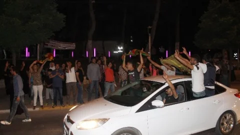 Mardin'de HDP'lilerin protestosu