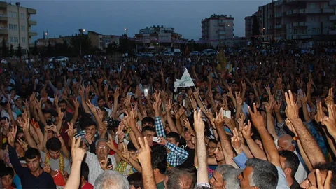 Adıyaman'da HDP'liler Seçim Kutlaması