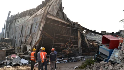 Kayseri'de elektrikli ev aletleri üreten bir fabrikada yangın çıktı