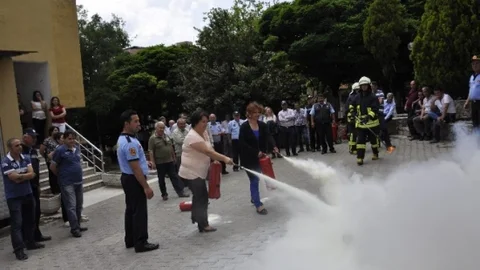 Muğla'da Yangın Tatbikatı