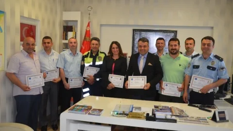 Fatsa'da Polislere Başarı Belgesi Verildi