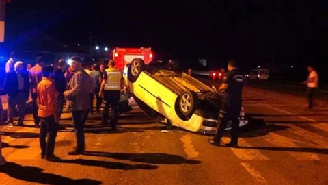 Sakarya'da trafik kazasında 4 kişi yaralandı