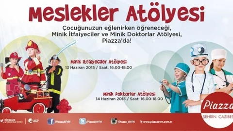 Şanlıurfa Piazza'da çocuklar için atölye etkinlikleri