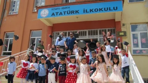 Hisarcık'ta karne heyecanı