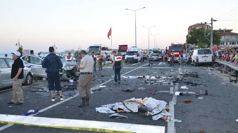 Marmara Ereğlisi'nde zincirleme kaza
