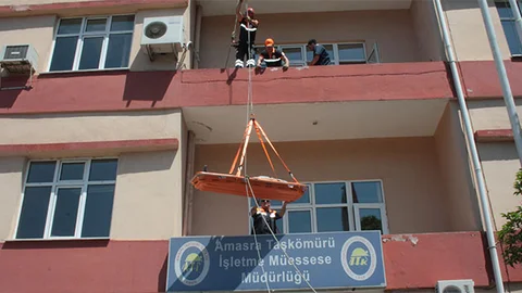 Amasra'da Yangın Tatbikatı