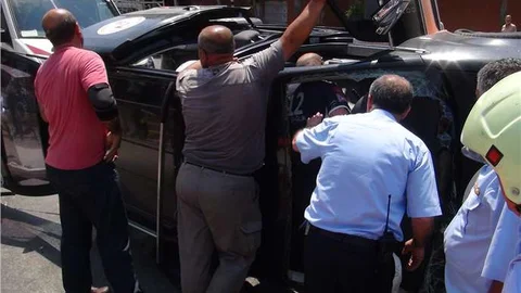 Mersin'de yol çalışmaları nedeniyle meydana gelen kazada bir kişi yaralandı.